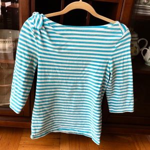 Kate Spade ♠️ blue striped shirt